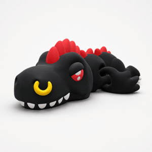 Éjfekete Flexi T-rex
