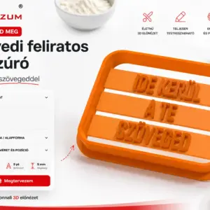 Egyedi feliratos kiszúró - online tervező