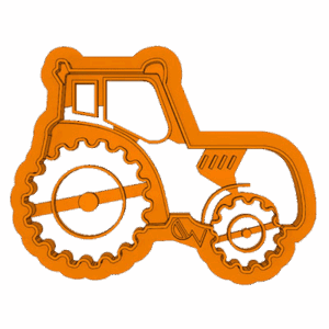Traktor mintás kiszúró