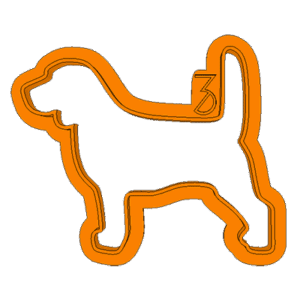 Beagle sziluett kiszúró kiszúró