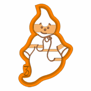 Halloween Szellem #2 mintás kiszúró