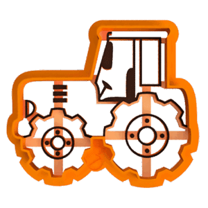 Traktor #2 mintás kiszúró