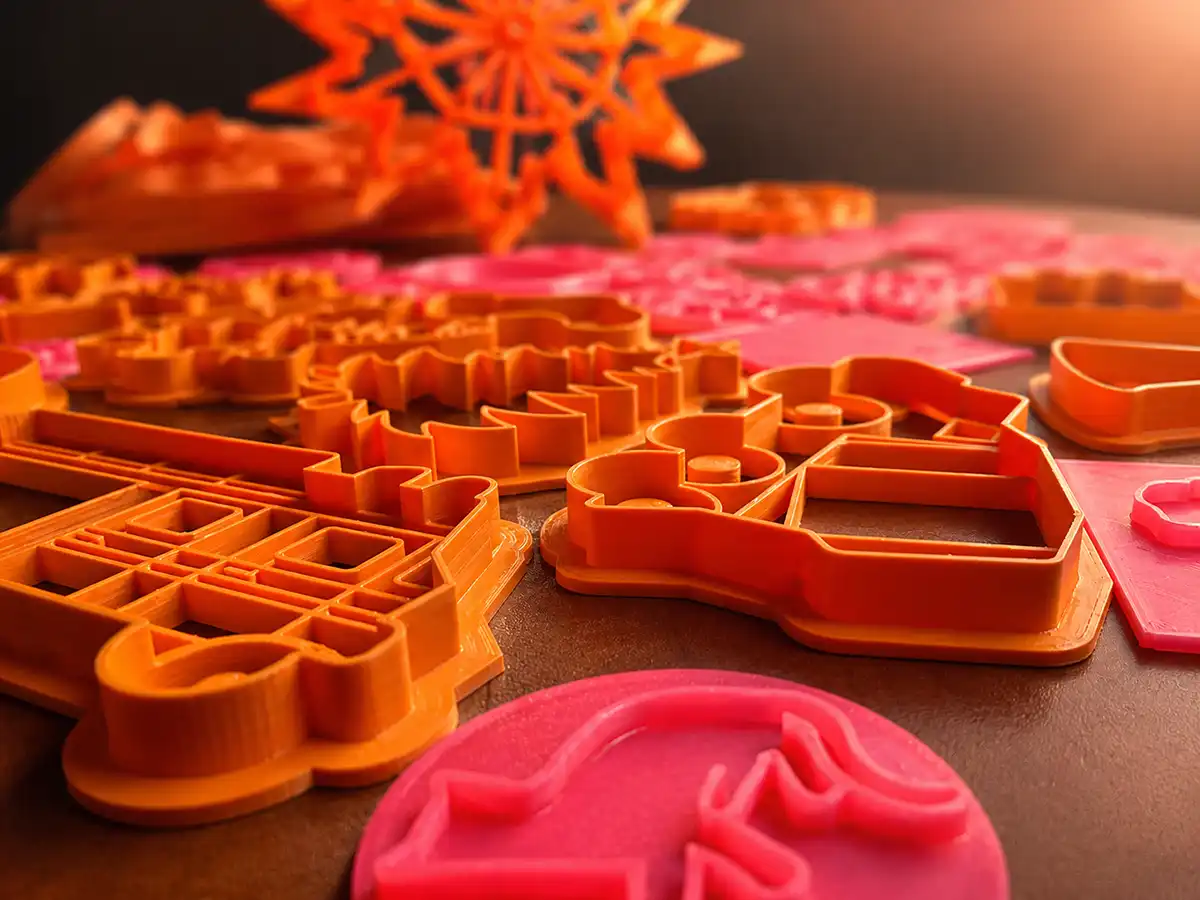 3D nyomtatott kézműves formázók, sütikiszúrók és fondant formák
