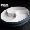 GRIDEO asztali tároló háromrekeszes rendszerező betéttel