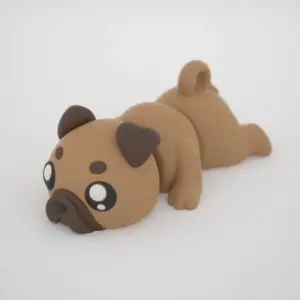 Mopsz – flexi kulcstartó