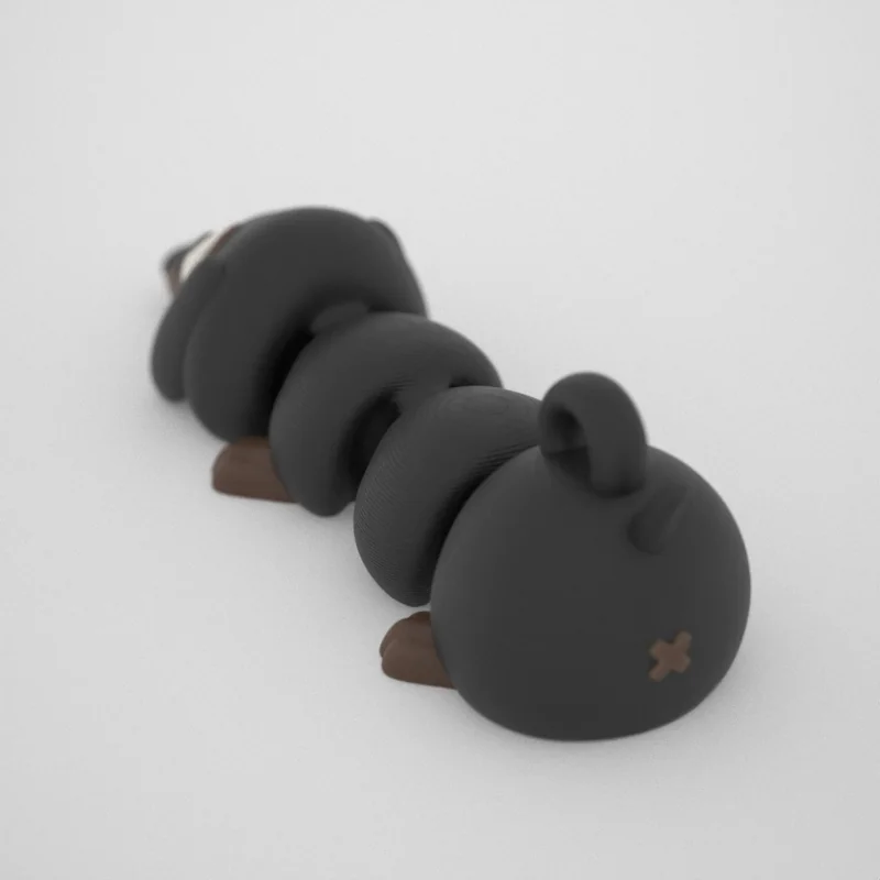 Fekete tacskó – flexi kulcstartó - Image 3